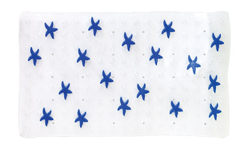 Mata łazienkowa  Star Fish niebieska 36x77