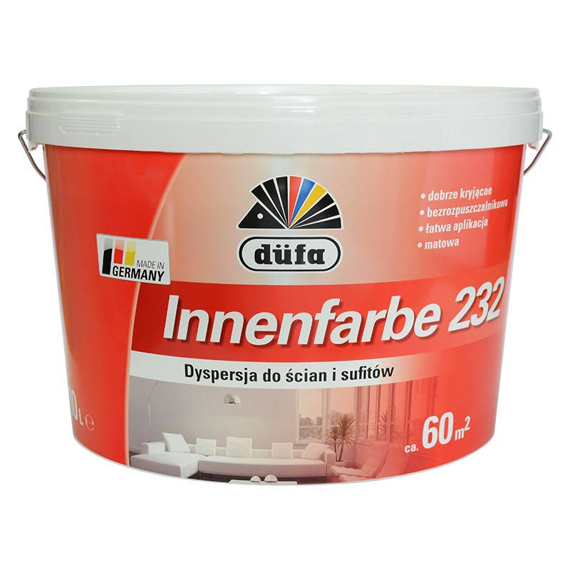 DUFA Innenfarbe 232 biała 2,5L farba akrylowa