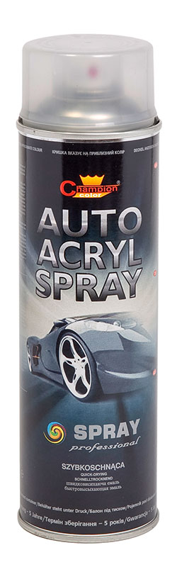 Lakier spray Auto Acryl 500 ml bezbarwny Champion