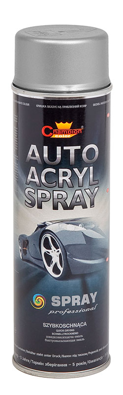 Lakier spray Auto Acryl 500 ml srebrny Champion