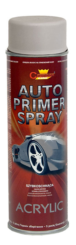 Lakier spray Auto Acryl podkładowy 500 ml szary Champion