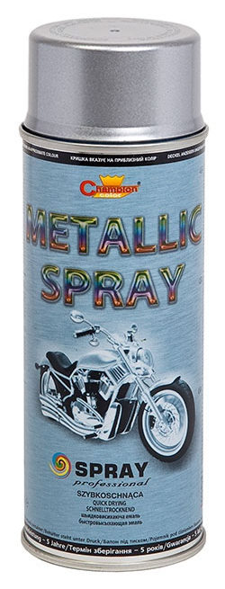 Lakier spray Metallic 400 ml srebrny Champion