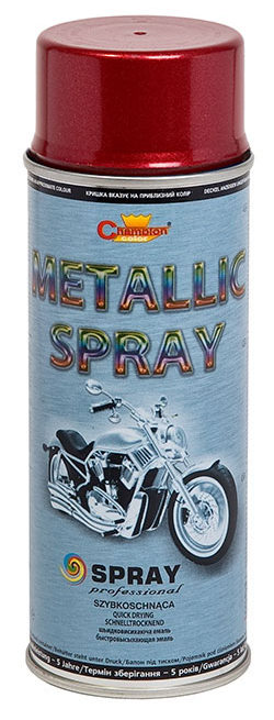 Lakier spray Metallic 400 ml czerwony Champion