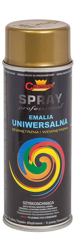 Lakier spray Uniwersalny 400 ml złoty acrylic 24Kr Champion