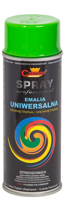 Lakier spray Uniwersalny 400 ml zielona jasna RAL6018 Champion
