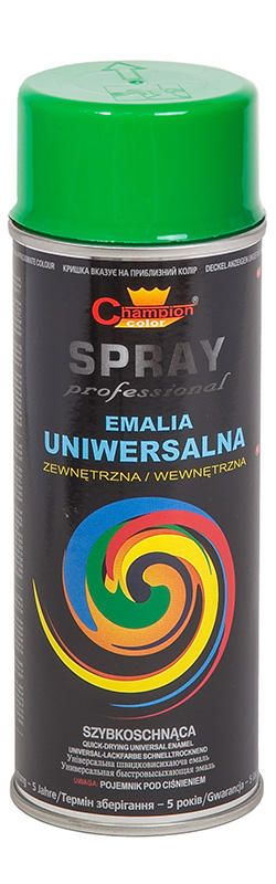 Lakier spray Uniwersalny 400 ml zielony soczysty RAL6002 Champion
