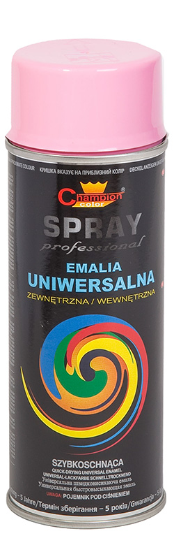 Lakier spray Uniwersalny 400 ml różowy RAL3017 Champion